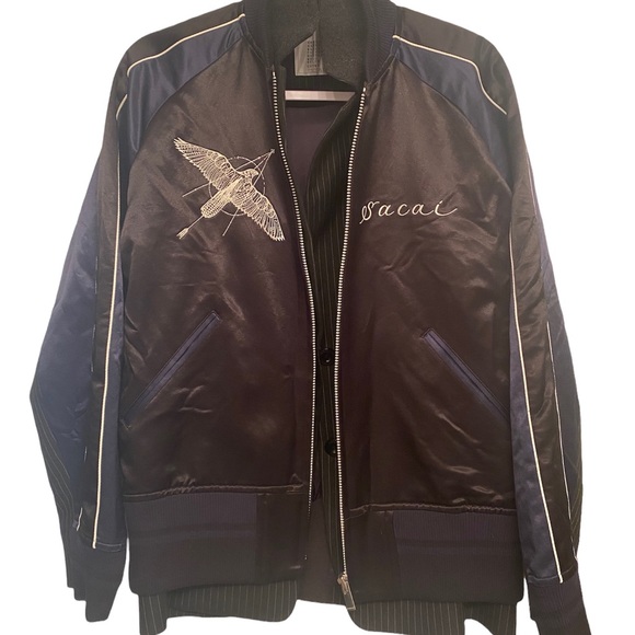 Sacai Other - SOLD Sacai Dr Woo SS19 Embroidered Eagle Souvenir Jacket Blazer